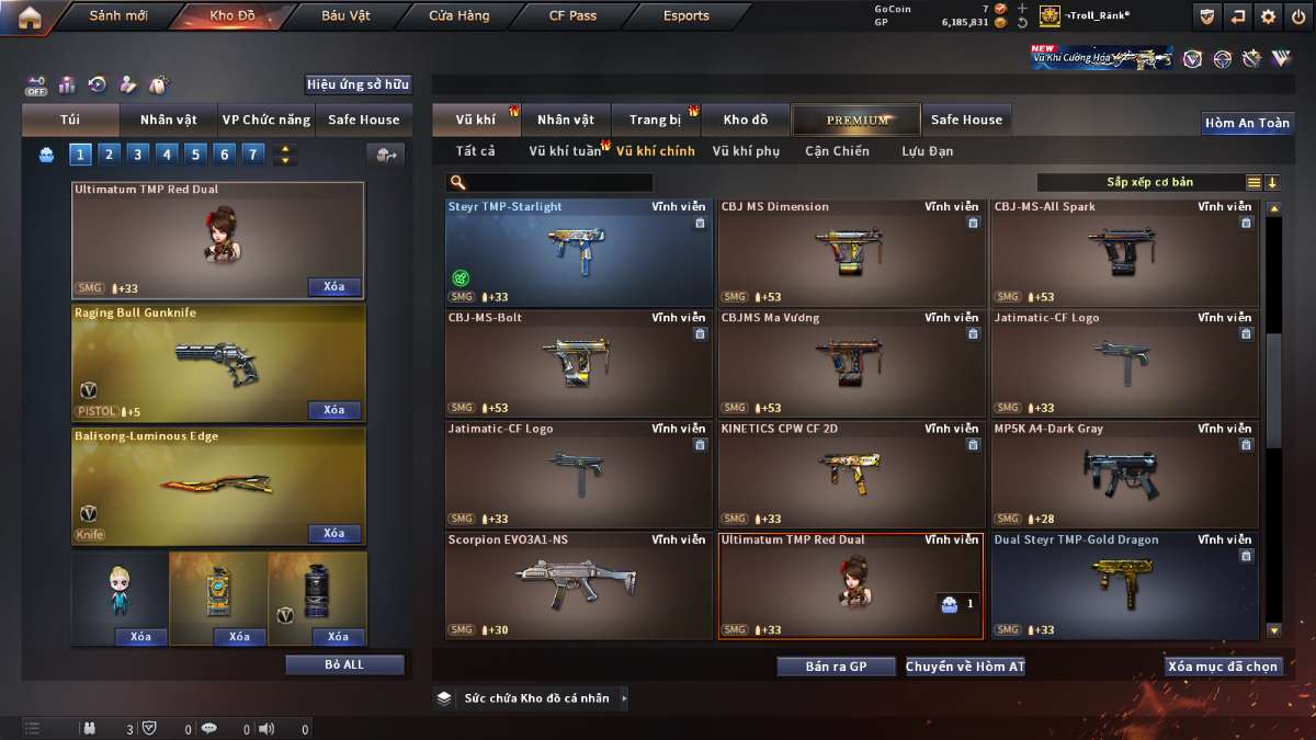 shop acc cf uy tin gia re